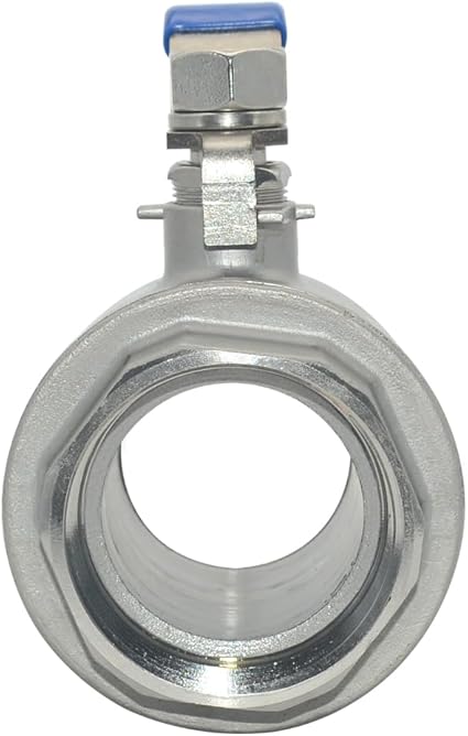 DAN SPEED 2-12" NPT Female 316 Stainless Steel Full Port Ball Valve Vinyl Handle WOG1000 (2-12 inch)