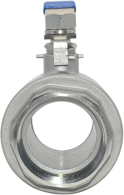 DAN SPEED 2-12" NPT Female 316 Stainless Steel Full Port Ball Valve Vinyl Handle WOG1000 (2-12 inch)