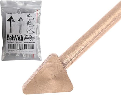 2 Pack Plastic Welding Tips for Soldering Iron Gun and Plastic Welder Soldering Station with 5.2mm Shaft Tip Hole Car Bumper Dashboard Kayak RV Water Tank Hatch Repair