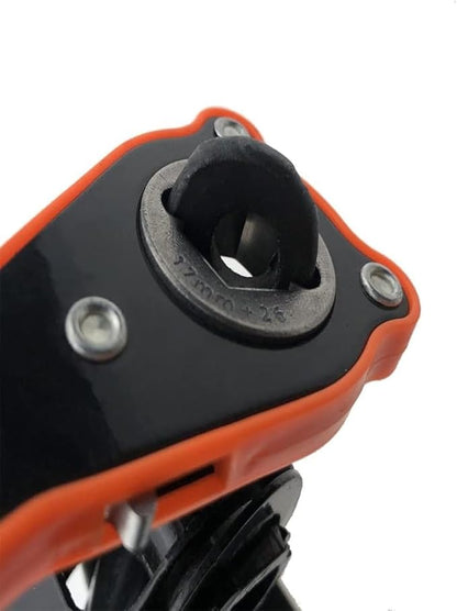 2 in 1 Universal Automotive Jack Ratchet Wrench, Labor-Saving Scissor Jack Lift Speed Handle Tool Garage Tire Wheel Lug Wrench Handle with Converter, Dual-Purpose