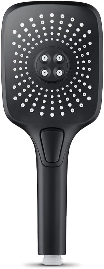 Shower Headshower Head and Hose 1/2 Adjustable Square Shower Head Contemporary Bathtub Wall-Mounted Rainfall Spray Nozzle Hand Held Sprayer Hotel Bathroom (Color : Chrome 1 Pc)