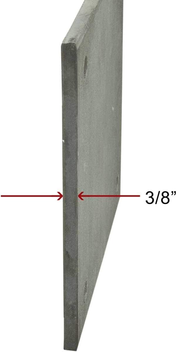 8" x 8" x 38" Hot Rolled A36 Steel Base Plate with (4) 916" Holes for 12" Bolts - Custom Fabricated