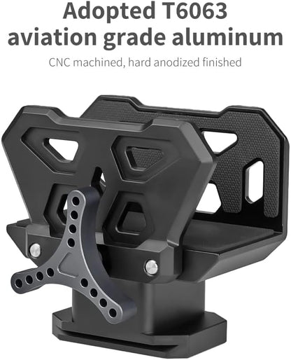 Arca Swiss Saddle Tripod Mount for Hunting Lightweight Tripod Clamp with Arca Quick Release Dovetail Universal Gun Clamp for Shooting Target Practice Outdoors