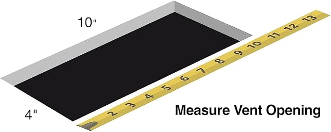 Rocky Mountain Goods Floor Register Vent for 4-Inch by 10-Inch Vent Openings (Item Dimensions 11.5 x 5.5") - Easy Adjust Air Supply Lever - Premium Finish - Heavy Duty to Allow Walk on use (Brown)