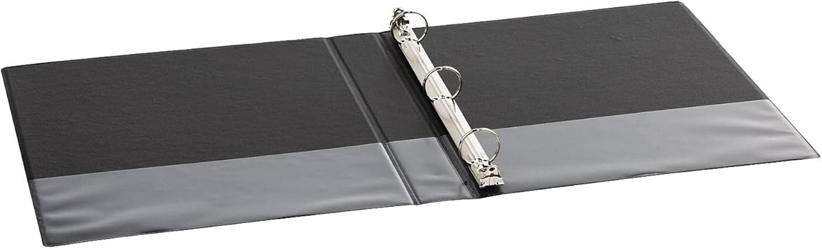Wilson Jones 36814NB 368 Basic Round Ring Binder, 1" Cap, Black