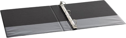Wilson Jones 36814NB 368 Basic Round Ring Binder, 1" Cap, Black