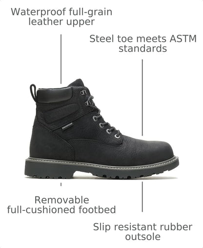 Wolverine Men's Floorhand Waterproof Steel Toe 6" Boot