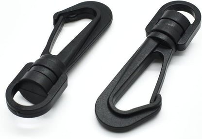10pcs Plastic Swivel Snap Hooks Hardware Side Release Buckle Paracord Backpack Straps Bag Parts (3/8"(12mm))