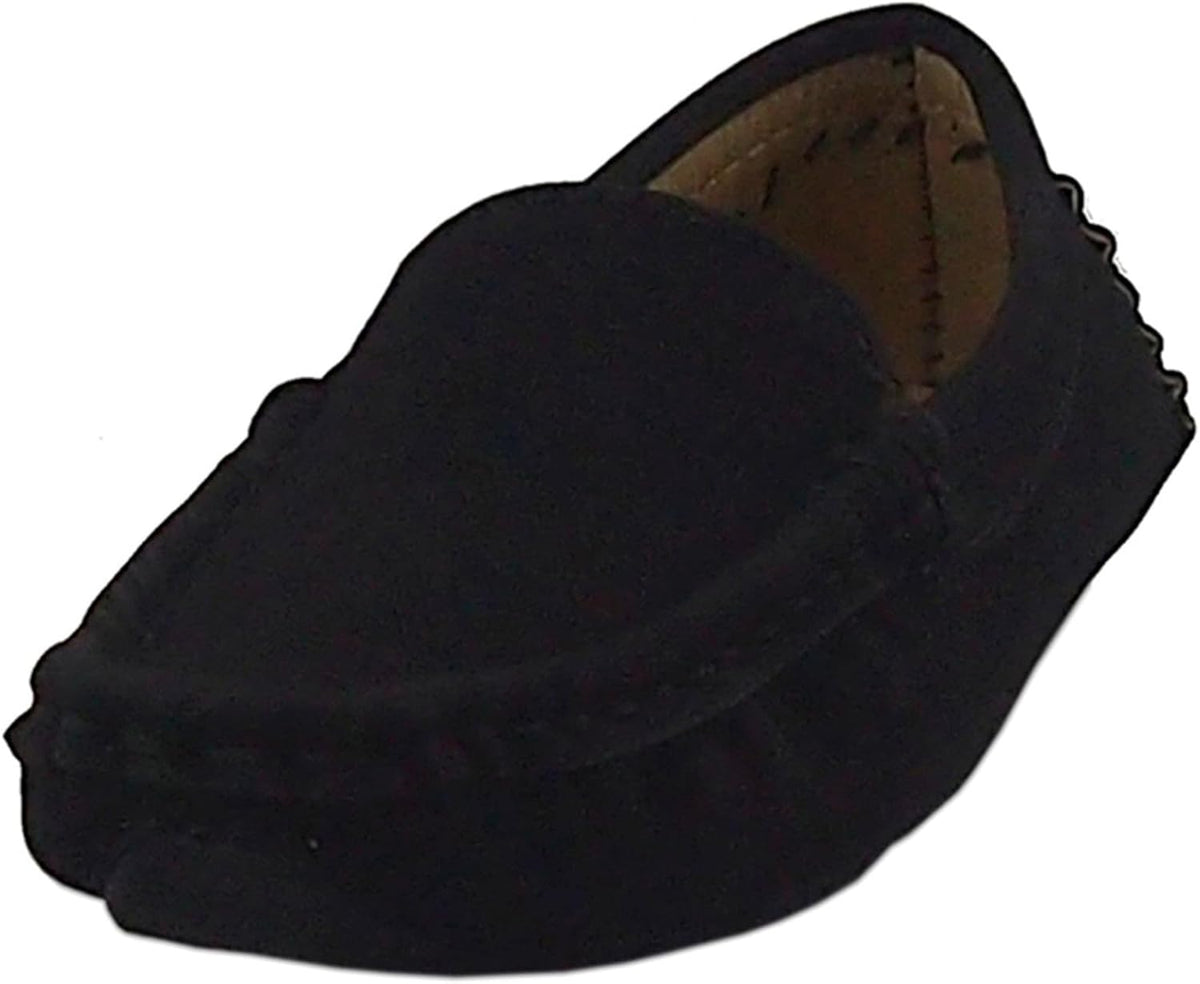 Toddler Little Kid Boys Girls Soft Suede Leather Slip On Penny Loafer Dress Shoes Moccasin Flat Boat Shoes Wedding Church Oxford