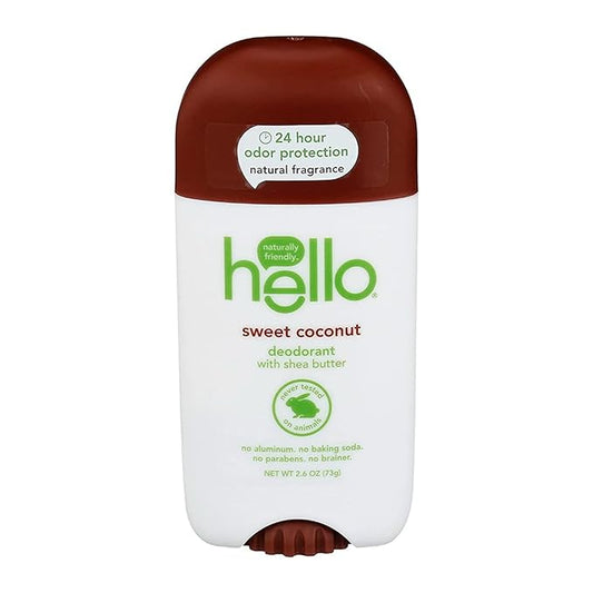 HELLO Sweet Coconut Deodorant, 2.6 OZ