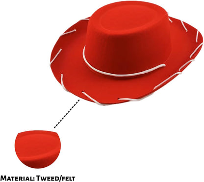 Novelty Western Sheriff Costume Hat–Classic Cowboy Hat Teens–1950s Rancher Style Country Music Festival Accessory