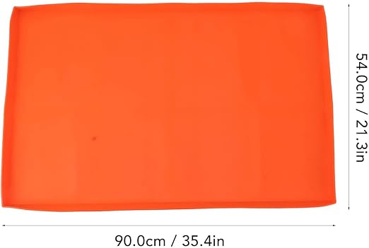 OUKENS Silicone Griddle Mat, Silicone Protective Mat Cover Grill Cover for Blackstone Griddle Top,Silicone Griddle Mat Cover Griddle Mat for Blackstone Grill (36 inches-Orange)