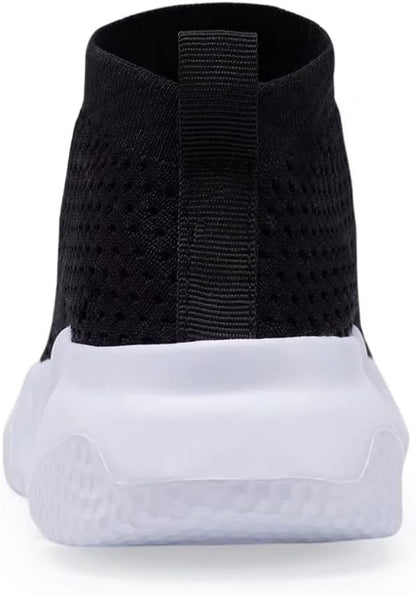 Size 23 Eu kids YAVY Kids Sneakers for Boys Tennis Shoes Girls Sock Sneakers for Kids Slip on Shoes Breathable high top Athletic Lightweight Walking Running Shoes