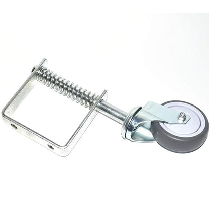 TopHomer Gate Wheel with Adjustable Spring Loaded Anti Sag Gate Kit Universal Mount Pate Drag Gate Caster with 360 Swivel for Wooden Fence Gate