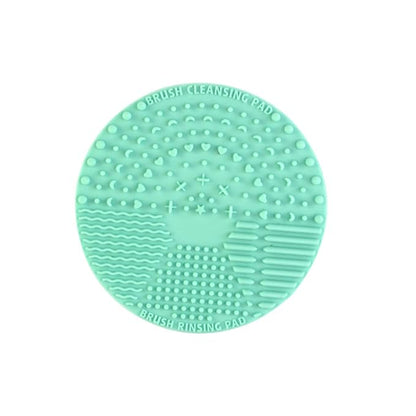 Round Makeup Brush Cleaner Pad Silicone Makeup Brush Scrubber Easy to Pads