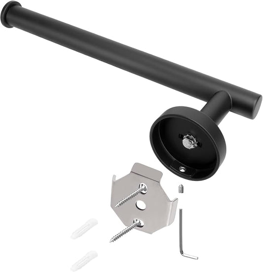 NearMoon Hand Towel HolderTowel Ring, Thicken Stainless Steel Hand Towel Bar for Bathroom, Rustproof Wall Mounted Towel Rack, Contemporary Style Bath Accessories, 9 Inch (1 Pack, Matte Black)