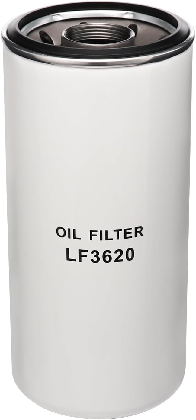 LF3620 Heavy Duty Spin-On Oil Filter High Efficiency Filtration Compatible With Detroit Diesel Series 50/60 Engines Replaces 23518480 25014505 P552100 B495 LF3620 5839LF3620 (Has Small Cosmetic Scratches)