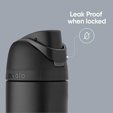 Owala FreeSip Insulated Stainless Steel Water Bottle with Straw for Sports, Travel, and School BPA-Free Sports Water Bottle, 24 oz, Iced Breeze