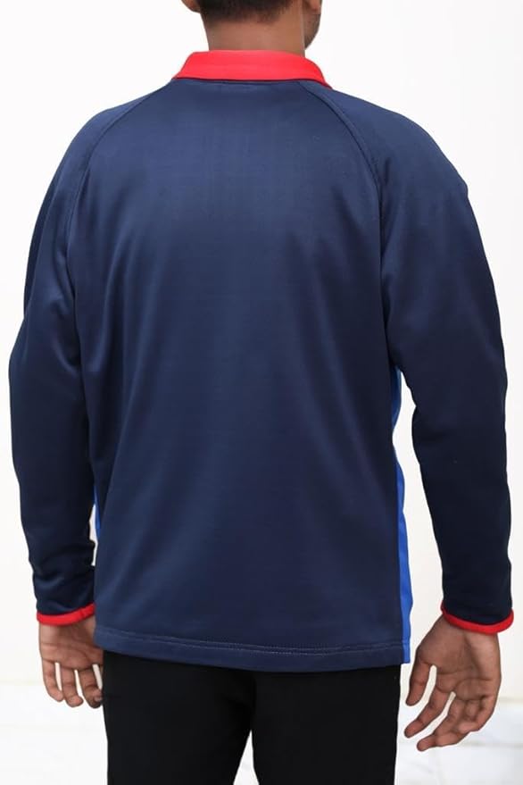 Mens Track Lightweight Football Coach Track Blue Polyester Jacket