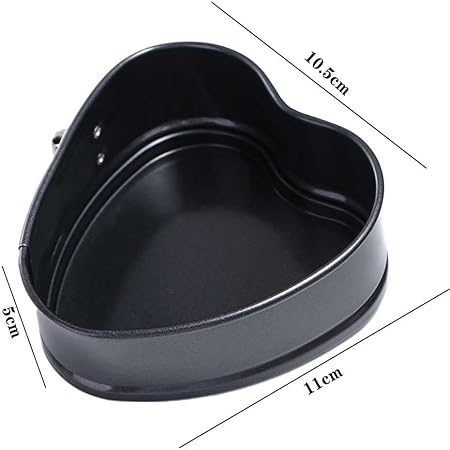 Pokinge Heart Shaped Springform Cake Mold Pan Toast Mold with Removable Loose Base Bakeware Cake Pan Nonstick Baking For Cake Baking Pans