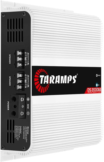 Taramp's DS 2000x4 2 Ohms 2000 Watts RMS 4-Channel 500x4 Watts RMS, Class D Full Range, Crossover High / Low Pass Fixed Bridgedable Car Audio Amplifier
