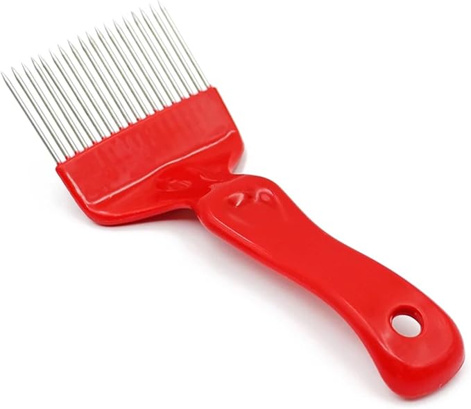 Beehive Honey Fork Comb, Unfasten Fork to Cut Honey Fork, 1 Beekeeping Tool(Red)