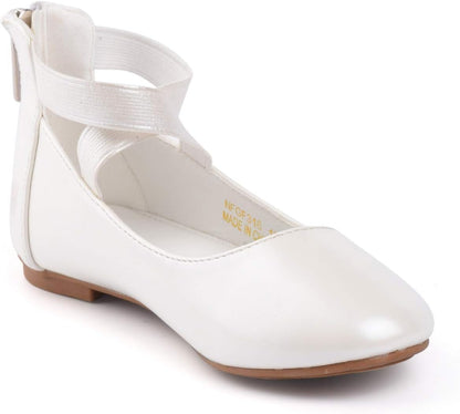 Nova Utopia Toddler Little Girls Dress Ballet Ankle Strap Flat Shoes .