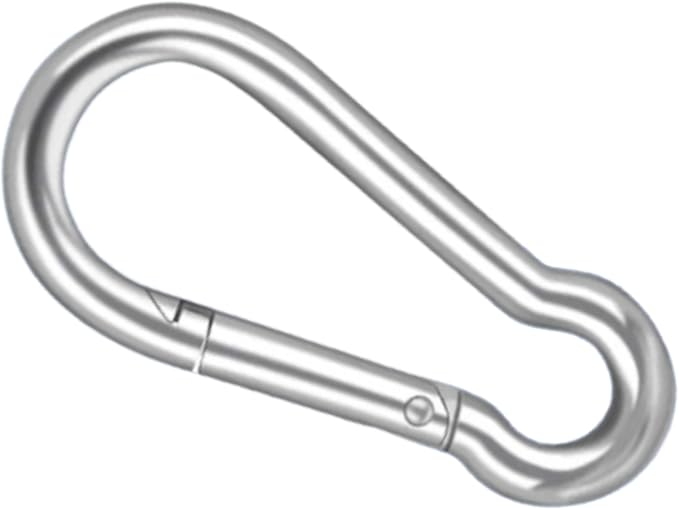 MarineNow Stainless Steel 316 Snap Hook Spring Loaded Link Carabiner Connector Marine Grade