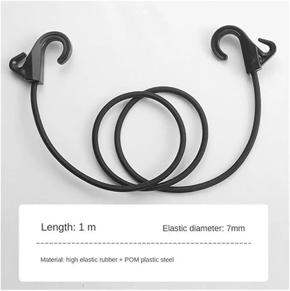 The Hook Bungee Cord Durable 1m Black Trolley Strap Luggage Cart Strap Luggage Cart Bike