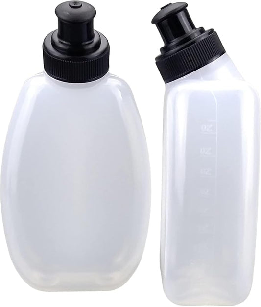 2 x 10 ounce BPA-free water bottles for running hydration belt, fuel belt, replacement bottle set for marathon, hiking, cycling, hiking and