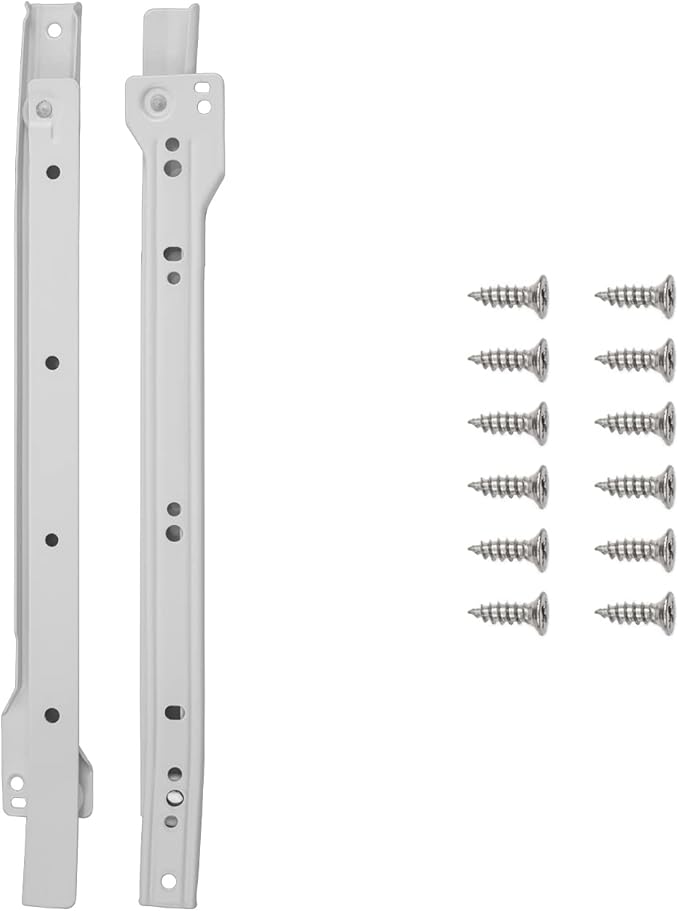 Hickory Hardware Side Mount Cabinet Drawer Slides, Heavy Duty  Soft Close, Hardware Kit for Smooth Sliding Track and Full Extension, Perfect for Drawers  Kitchen Cabinets, 14 Inch