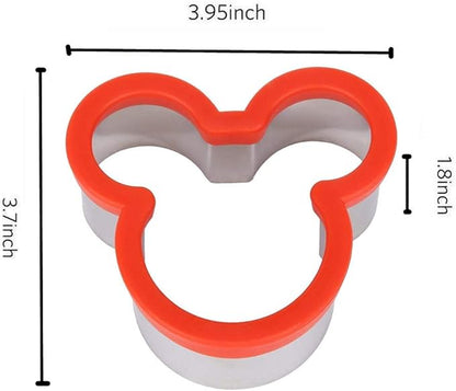 Stainless Steel Mouse Cookie CutterKids Sturdy Cutters for Cookies, Sandwiches, Biscuit