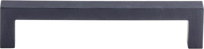 Top Knobs M1159 Nouveau III Collection 5-116" Square Bar Pull, Flat Black