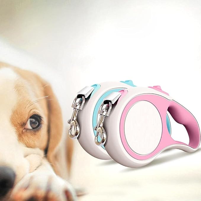 Automatic Dog Leash Lead Pink 5M Dog Leash Automatic Retractable Nylon Dog Lead Extendable Puppy Cat Traction Rope Belt Dog Leash