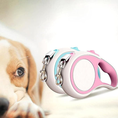 Automatic Dog Leash Lead Pink 5M Dog Leash Automatic Retractable Nylon Dog Lead Extendable Puppy Cat Traction Rope Belt Dog Leash