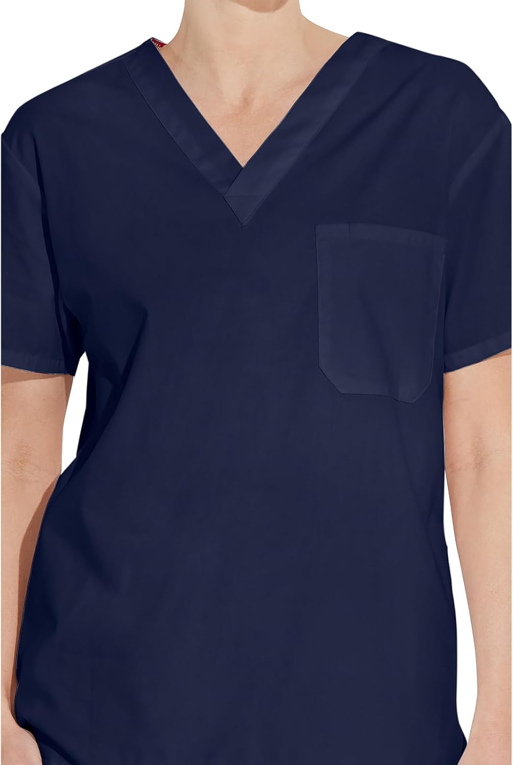 Dickies EDS Signature Scrubs for Women and Scrubs for Men, Unisex One Pocket V-Neck Top in Soft Brushed Poplin 83706