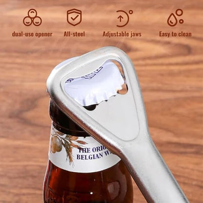 Adjustable Jar Opener for Weak Hands, 2024 New Adjustable Multifunctional Stainless Steel Can Opener, PortableJar Lid Gripper, Manual Jar Bottle Cap Opener for Home Kitchen Gadgets(1pcs)