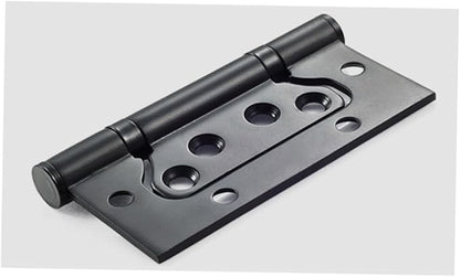 Stainless Steel Spring Hinges for Kitchen Cabinet Doors Heavy Duty Load Capacity Design with Easy Installation Black Finish for Furniture Applications