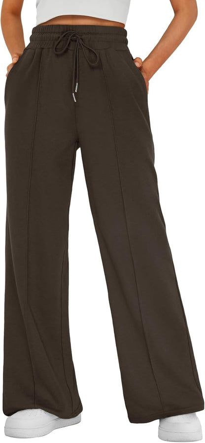 AUTOMET Womens Wide Leg Sweatpants Baggy Lounge Travel Pants Fall Fashion Outfits 2026 Winter Clothes Joggers