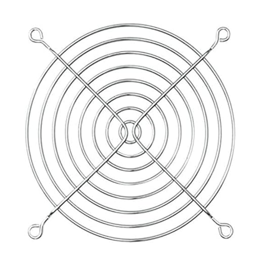 Metal Fan Grill 120mm PC Computer Fan Grill Mounting Finger Guard Protection Cover,Pack of 4