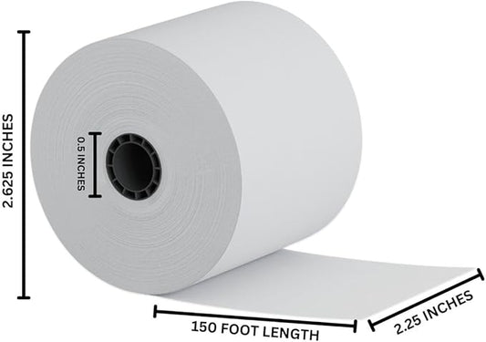 Upgrade Office Supply Adding Machine Calculator Rolls, 2-1/4 x 150 ft, 3 Pack USA