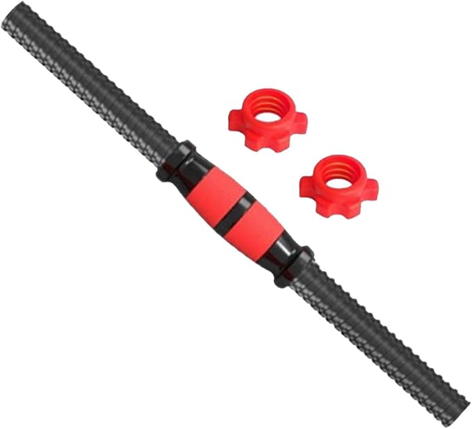 Barbell Bar with Nuts Fitness Equipment Practical Threaded Handles Dumbells Weights Set for Workout Sport Fitness Equipment, 35cm