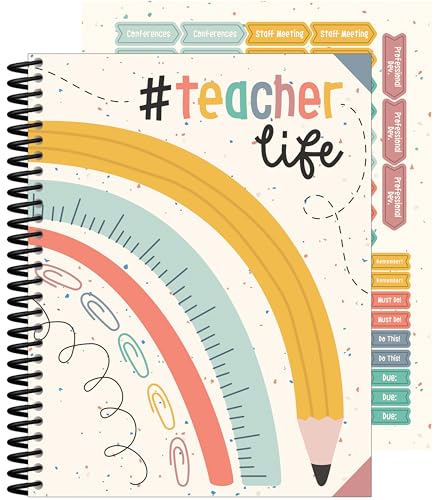 Carson Dellosa We Belong Teacher Planner 2025-2026, Undated 8" x 11" Lesson Plan Book with Stickers, Class Schedule, Weekly Calendar, Classroom Must Haves, Homeschool Essentials, Classroom Must Haves