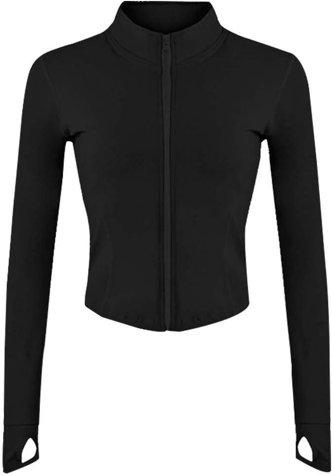 This super soft, breathable jacket is perfect for your workouts and everyday wear. The thumb holes and slim fit keep you covered and comfortable