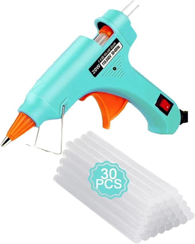Hot Glue Gun Kit Mini: Mini Hot Glue Guns Kit with 30 Sticks Melt Glue Gun Craft for School DIY Arts Home Quick Repairs Multi-application