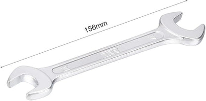 uxcell Metric Double Open End Wrench Chrome Plated, 14mm x 17mm