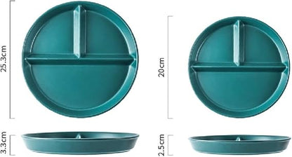 Household Ceramic Dinner Plates, Daily Use Serve Customer Store Dinner Sets Appetiser Dishes Jam  Mustard Pots Dessert Plates (Color : White, Size : 20cm)