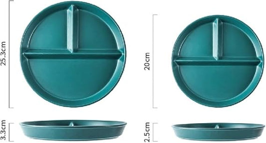 Household Ceramic Dinner Plates, Daily Use Serve Customer Store Dinner Sets Appetiser Dishes Jam  Mustard Pots Dessert Plates (Color : White, Size : 20cm)