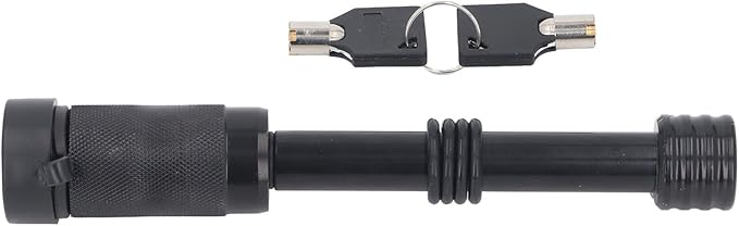 Trailer Hitch Lock with Key, 58 Diameter 4in Length, Press Lock Pin for Class III IV 2 Inch 2-12 Inch Receiver, Zinc Alloy, Weatherproof Design, Trailer Hitch Lock Set