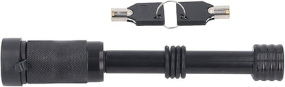 Trailer Hitch Lock with Key, 58 Diameter 4in Length, Press Lock Pin for Class III IV 2 Inch 2-12 Inch Receiver, Zinc Alloy, Weatherproof Design, Trailer Hitch Lock Set